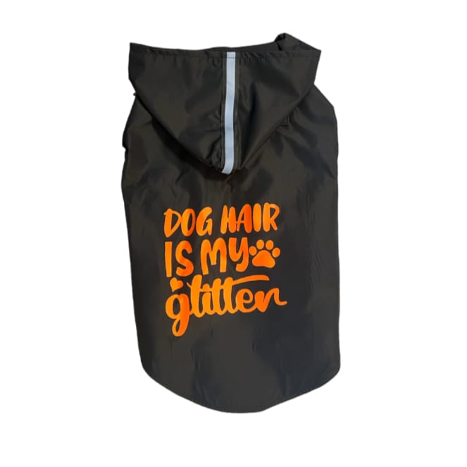 Furrfab Half Sleeve Dog Raincoat Black