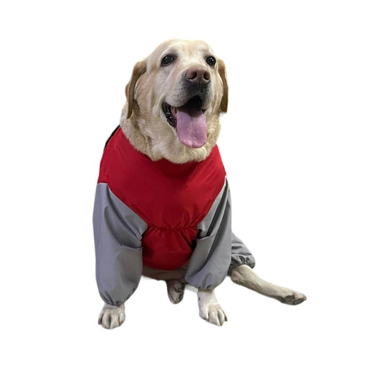 Furrfab Full Sleeve Dog Raincoat Red