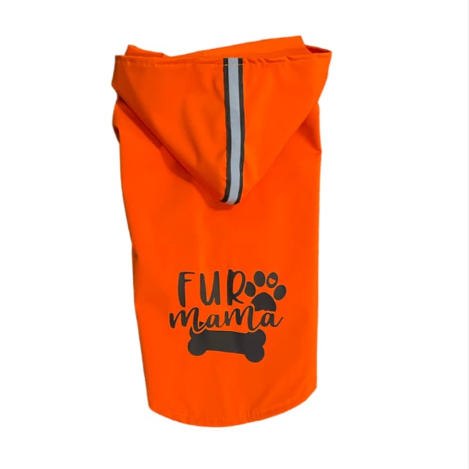 Furrfab Half Sleeve Dog Raincoat Orange