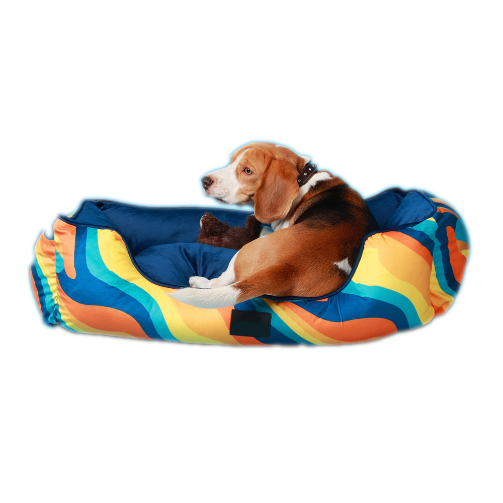 Furrfab Holographic Print Dog Bed