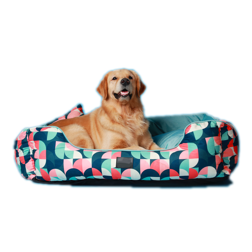 Furrfab Circle Print Dog Bed