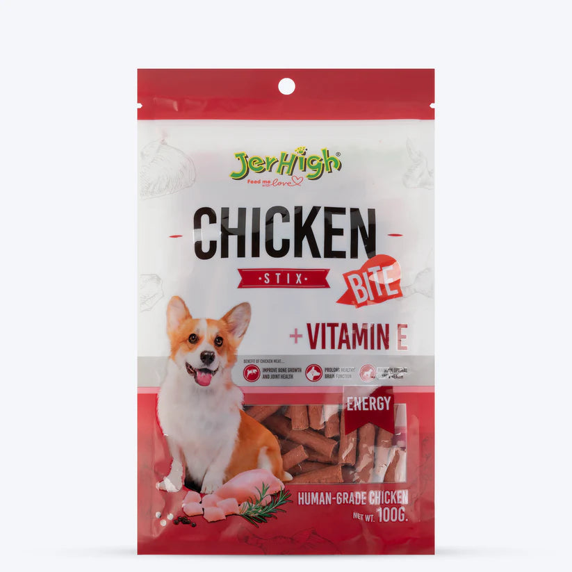 JerHigh Stix Bites Training Treats for Dogs (100 g)