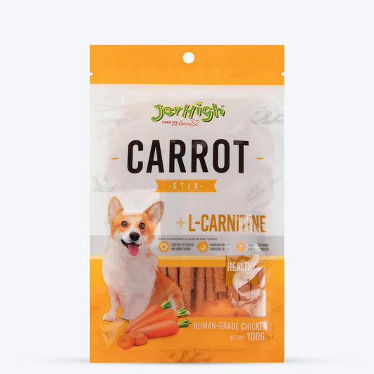 JerHigh Carrot Stix Dog Treats - 100 g