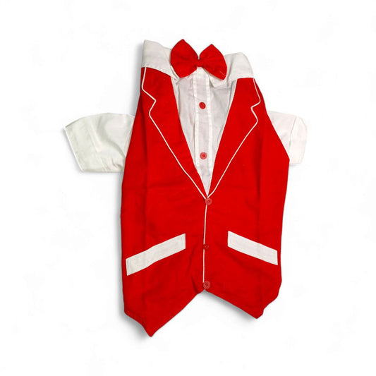 Furrfab Red Dog Tuxedo for Weddings & Special Events