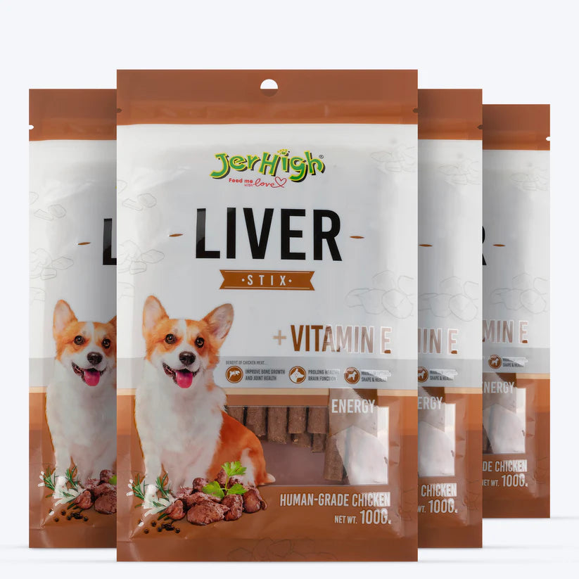 JerHigh Liv Stix Dog Treats - 100 g