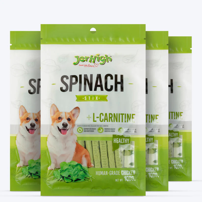 JerHigh Spinach Stix Dog Treats (100 g)