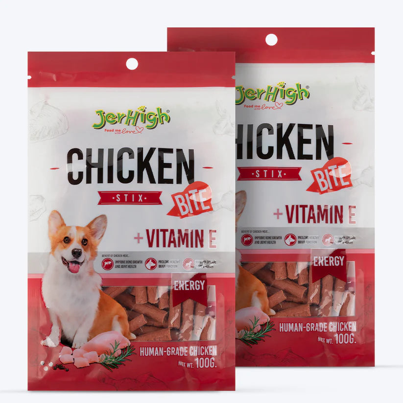 JerHigh Stix Bites Training Treats for Dogs (100 g)