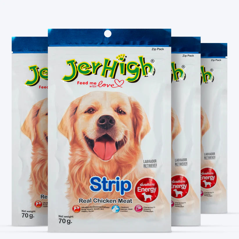 JerHigh Strip Dog Treats with Real Chicken Meat (70 g)